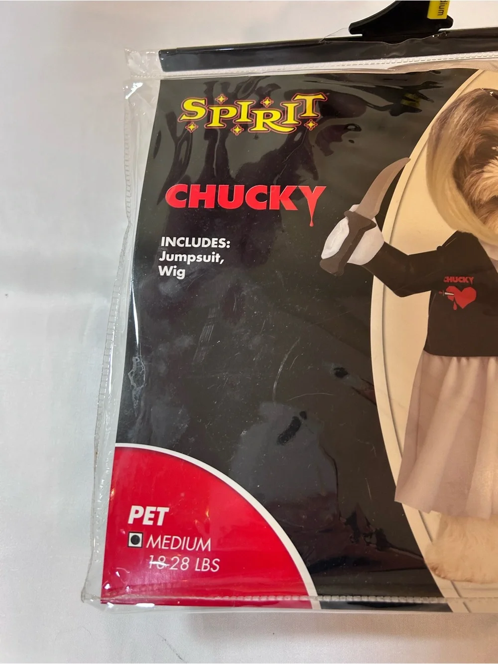Spirit Animal Costume -medium Size Chucky Includes Jumpsuit & Wig NEW